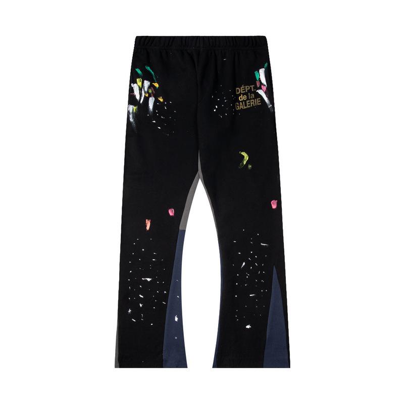 GALLERY DEPT Men's Classic Hand-Painted Splatter Graffiti Cotton Sweatpants