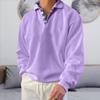 Popular Autumn Long-sleeved V-neck Men's Lapel Loose Sweater Men's Clothing