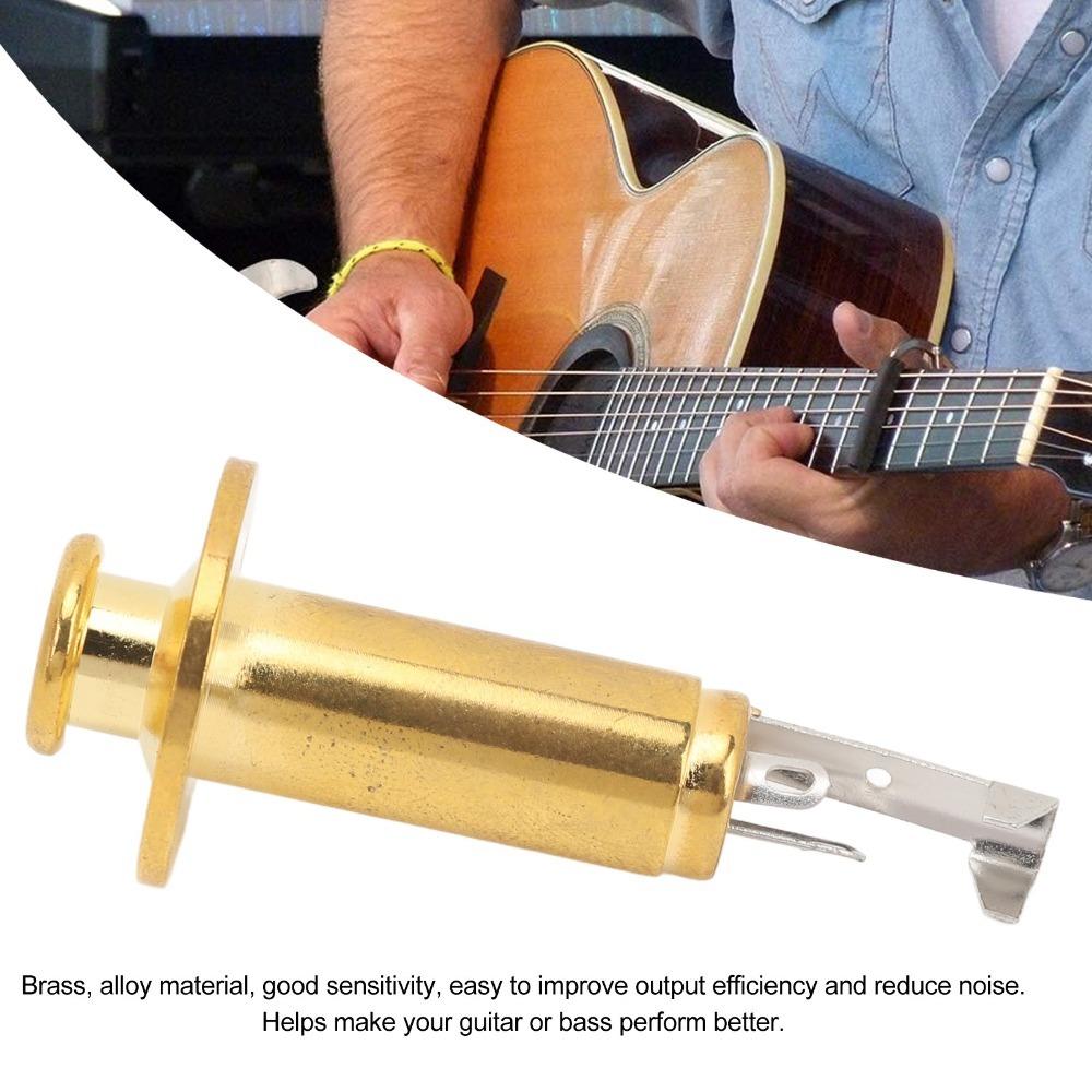 6.35mm Endpin Output Jack Metal Electric Guitar Output Jack Output Jack Socket Electric Guitar
