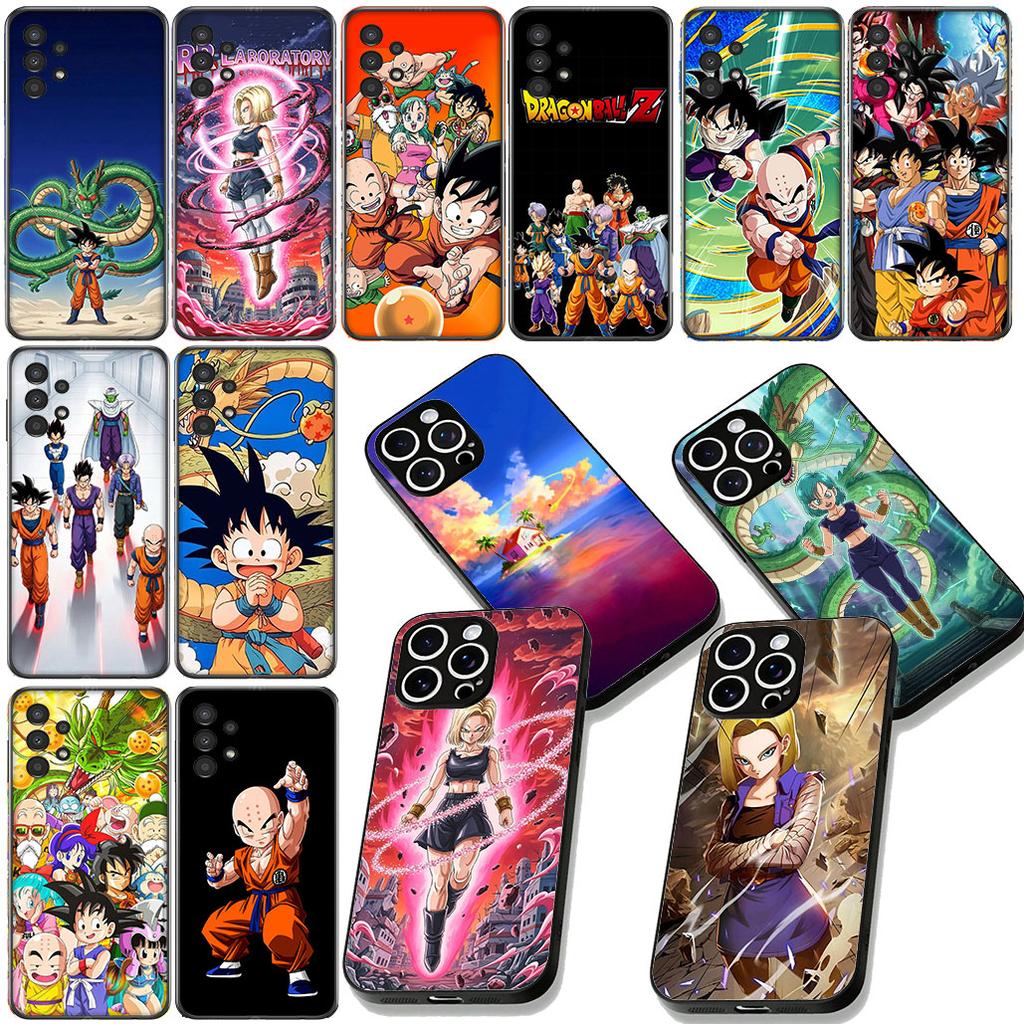 Krillin Dragon Gokus Ball Android 18 Phone Case for Samsung Galaxy S22 S21 S20 FE Ultra Plus A35 A36 A37 A33 A34 A04 A71 Cover