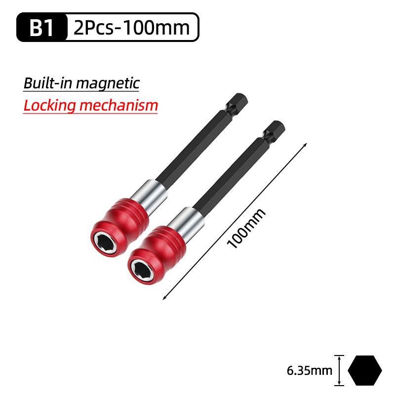 1/4" Hex Magnetic Screwdriver Bit Holder Quick Release Adapter Extension Rod Electric Drill Hand Tools 50/60/75/100/150/300mm
