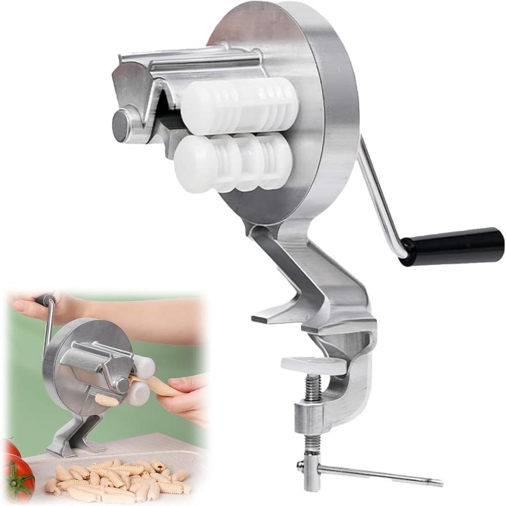 Aluminum Alloy Manual Pasta Machine Hand Cranking Removable Pasta Maker Adjustable Clamp Manual Noodle Making Press Machine светло-серый