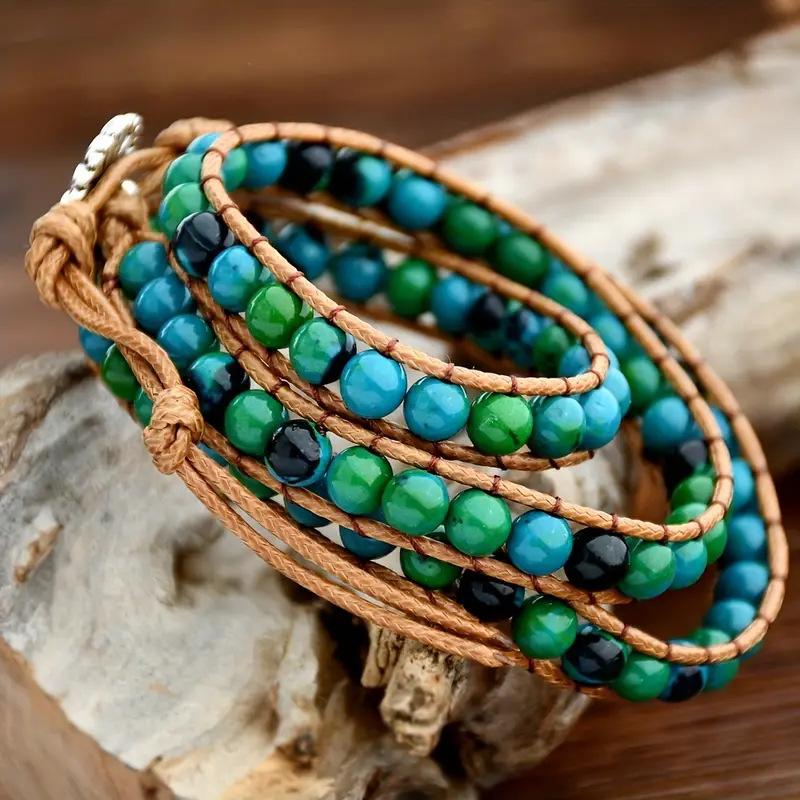 Bohemian Beaded Multi-layer Winding Bracelet Women's Retro Ethnic Style Woven Bracelet Bracelet Jewelry