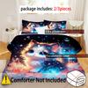 Cute Cartoon Cat 3D Printed Duvet Cover Lovely Bedclothes Soft Comfortable Polyester Quilt Cover Home Textile Luxury Bedding Set