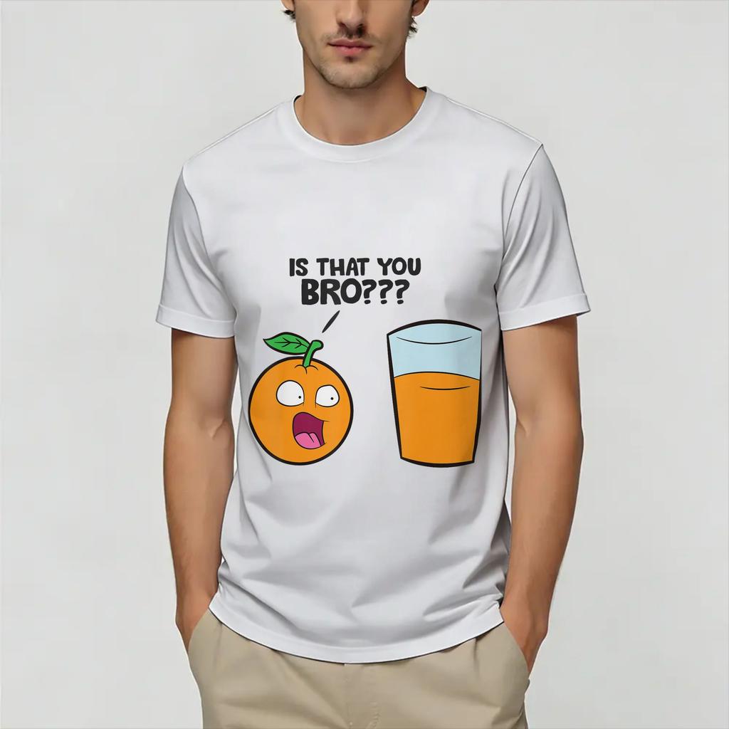 Funny Annoying Oranges Cotton T Shirt For Unisexs Summer Y2K Basic T Shirts Crewneck Novelty Tee Shirt Oversize Pattern Clothes