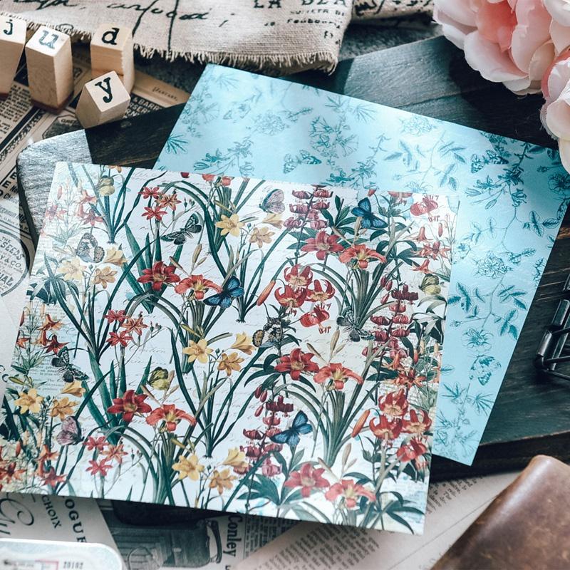 6-inch Fairy Theme DIY Photo Album Scrapbook Hand Account Background Paper Card Making Background Paper Single Side 12 Patterns