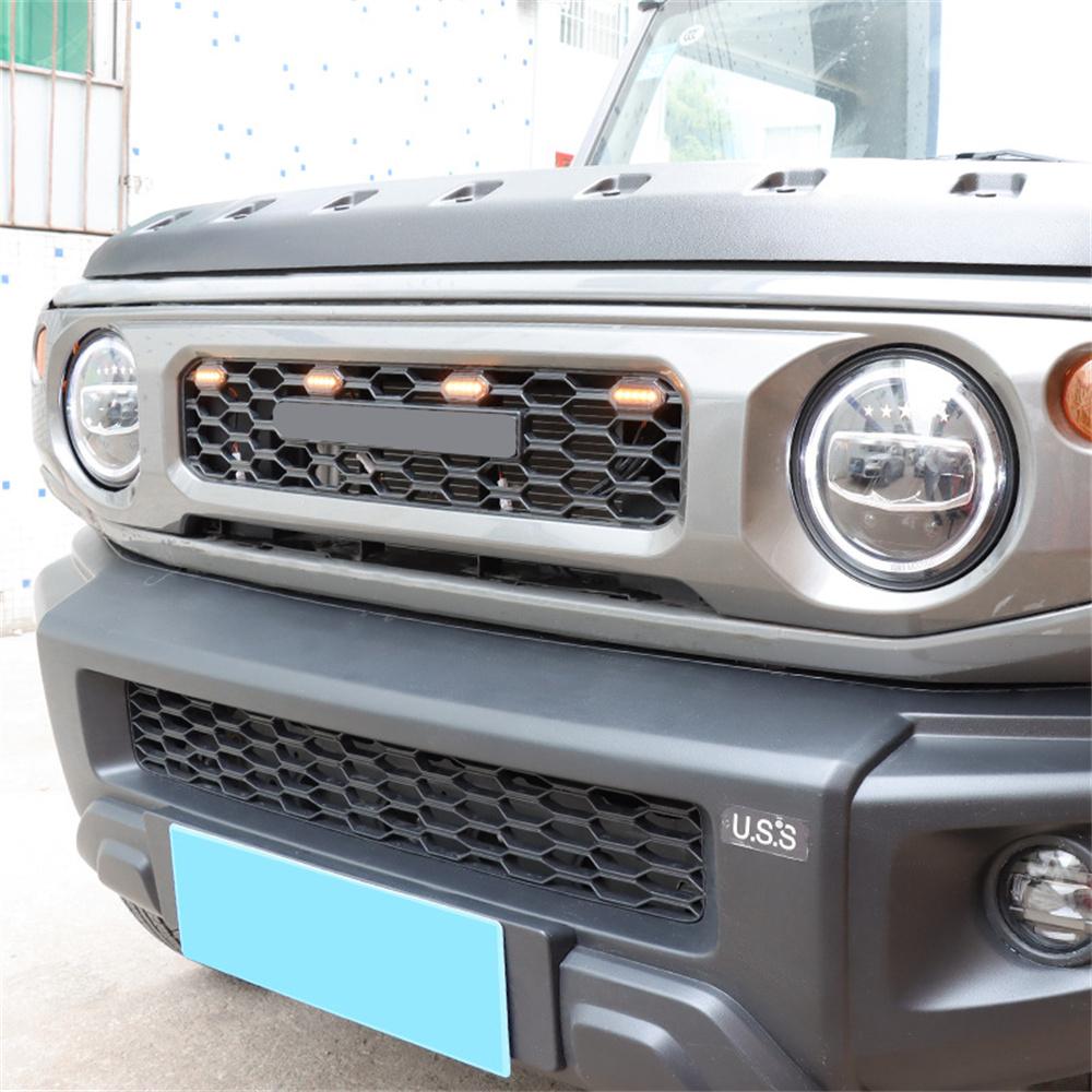 4 X LED Front Grille Lights White Amber Light For 2019-21 Suzuki Jimny JB64 JB74