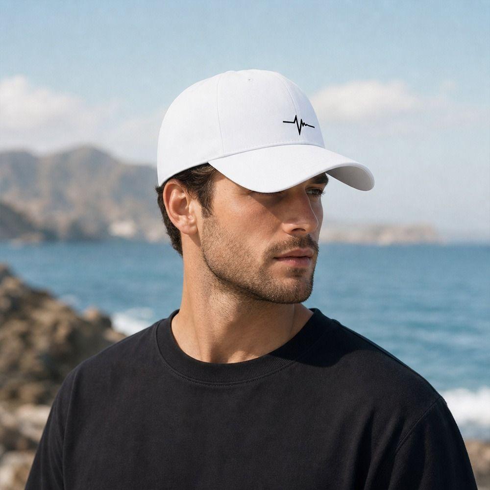 Lifeline Baseball Cap Heartbeat Visor Vintage Sun Hat Outdoor