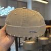Vintage gewaschener Denim schirmlose Docker-Mütze einfarbig Baumwolle Hip Hop Hut verstellbar schirmlose Mütze Junge Mädchen