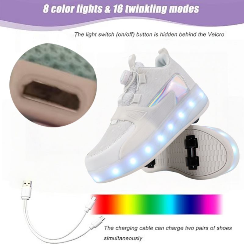 Children's Straight Sales Glowing Shoes High Aesthetic Value New Style Roller Skates Men's And Women's Online Red Hot Product
