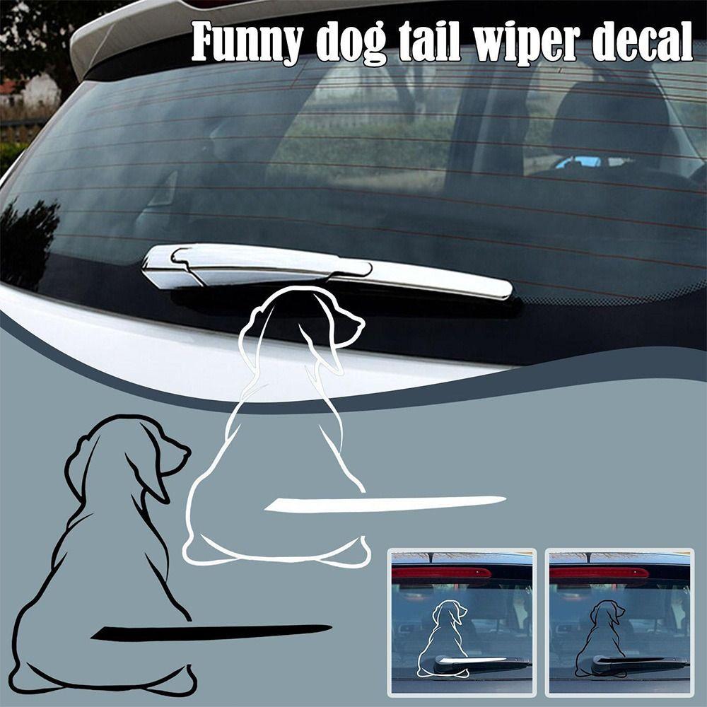 Hund Reflektierend Wasserdicht Autoaufkleber Außen Zubehör Heckaufkleber Autoaufkleber Wischeraufkleber