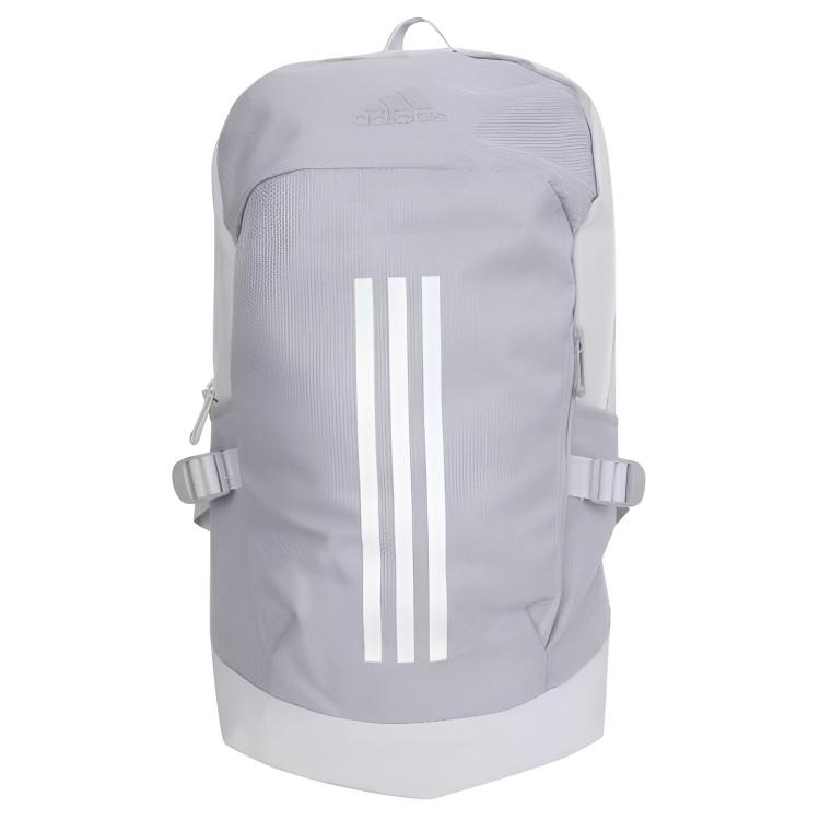 Adidas Letter Logo Embroidered Polyester Backpack Unisex Backpack Gray FS9041 Gray