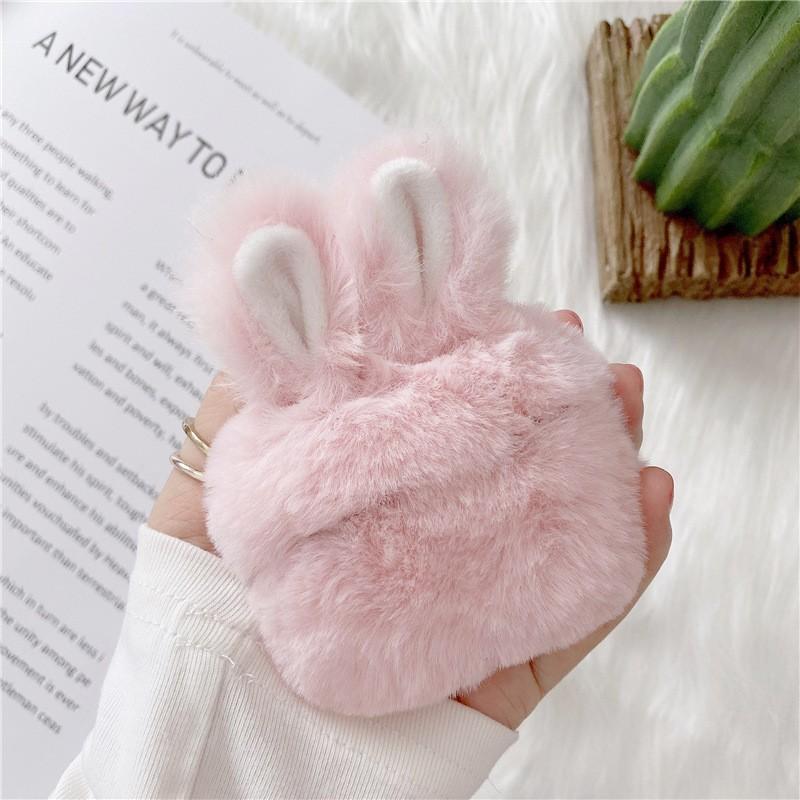 Cute plush rabbit ears for AirPods pro1 generation protective case 1st generation pro1 apple bluetooth headset case