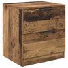 Nightstand Set of 2 Reclaimed Wood Look 45 X 39 X 50 Cm Engineered Wood