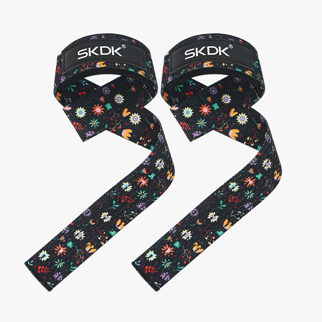 Skdk Cinghie per Sollevamento Pesi Antiscivolo in Silicone Cinghie da Polso per Sollevamento Allenamento della Forza Stacchi da Terra Crossfit Impugnature per Mani Supporto per Polso