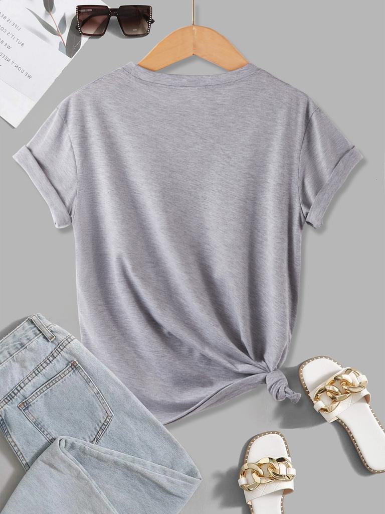 Love Yourself Mushrooms Flowers Prints TShirts Womens Summer Soft T Shirts Loose ONeck Tops Casual AllMatch Woman Clothes