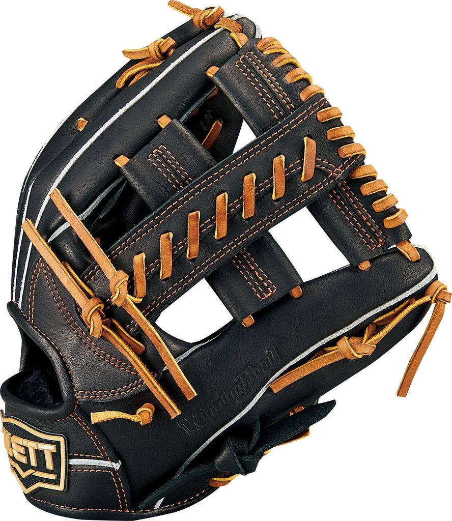 ZETT Winning Road Softball Glove Compatible with New Black x Oak Brown Throw (BRGB33920), Softballs, All-Around, (1936), Right-Handed