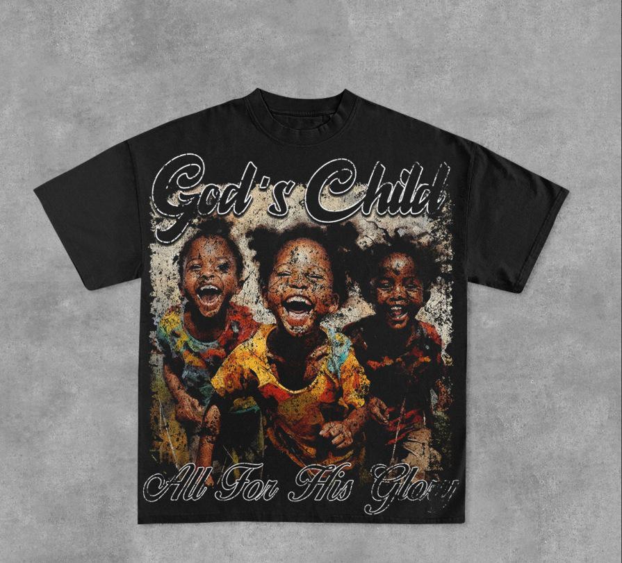 

Детская футболка с круглым вырезом, с принтом спереди и сзади, с коротким рукавом, европейско-американский стиль, 2025 Double Extra Large (XXL)