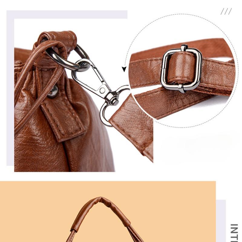 Women's Bag New European and American Fashion Retro Bag Women's Handbag Shoulder Bag Multi-layer Large Capacity Crossbody Bag