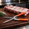 Professional Meat Membrane Remover Rib Tool, Stainless Steel Peeler with Grilling Accessories for Ribs Anti-slip Handle, Manual Preparation