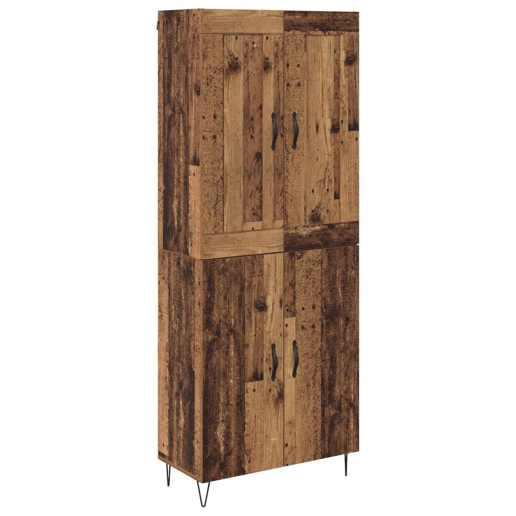 Highboard Reclaimed Wood 69.5 x 34 x 180 cm Wood Based Panel