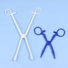 1Pc Disposable Sterile Slotted Round Navel Forceps Clamp Triangle Open Plier Ear Nose Lip Belly Body Piercing Forceps Tools