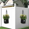 Moderne minimalistische Stahl-Gartenhaken mit No-Punch-Design für Pflanzenaufhänger im Freien