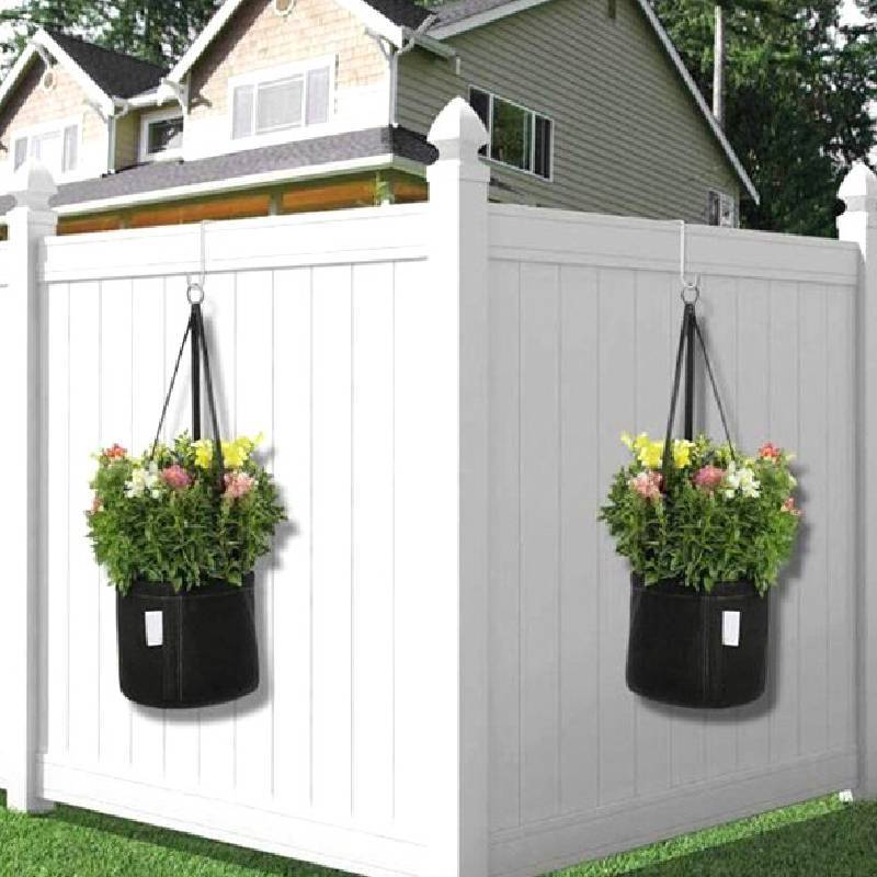 Moderne minimalistische Stahl-Gartenhaken mit No-Punch-Design für Pflanzenaufhänger im Freien