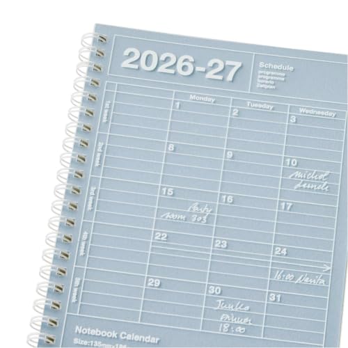 Marks 2027 Schedule Book Starting September 2026 Monthly Block B6 Variant Notebook CalendarSVertical Mandarin Orange 27ADR-NB11-OR