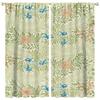Tenda Retro Finestre William Morris con Motivo Botanico, Tenda Oscurante William Morris Arte Floreale 2 Pannelli