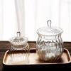 Clear Square Glass Storage Jar for Sugar, Candy, Tea, Coffee Beans, Snacks, and Dried Fruits.