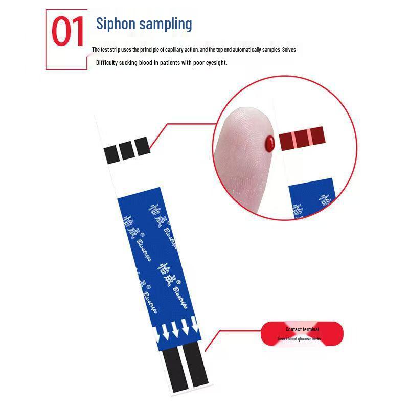 Yicheng Blood Glucose Test Strips: 20 Individually Packaged Strips & 25 Strips Bundle