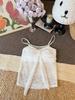 Pure Desire Lace Camisole: Lightweight, Breathable Summer Top with Chest Pads for Inner or Outer Wear.