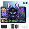 New Release Android 16 Tablet Large Android 12000mAh T7280 Gemini Widevine Face Stylus Pen Suitable for and Video Blue 2026 13-inch FHD+ Screen, 2.4K