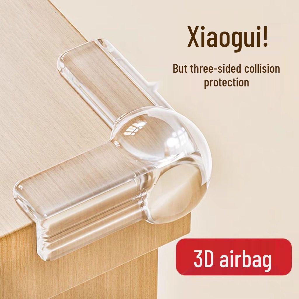 10-Piece Silicone Corner Protectors: Anti-Collision Right-Angle Bumpers with Soft Padding for Tables and Windows