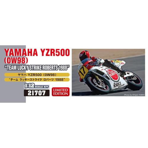Hasegawa 1/12 Yamaha YZR500 0W98 Team Lucky Strike Roberts 1988 21707