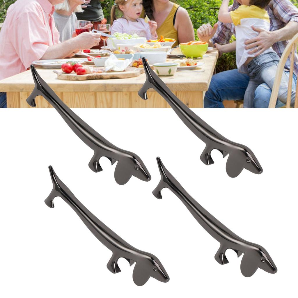 4 PCS Chopstick Rest Zinc Alloy Plating Reusable Dinner Spoon Stand for Holding Spoon Fork