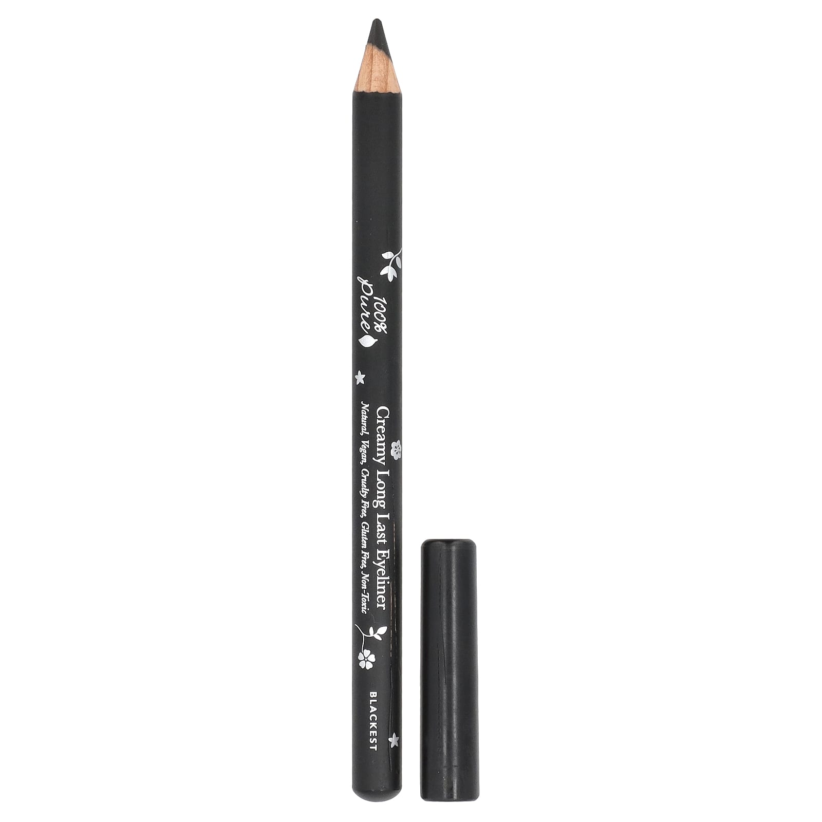 

100% Pure, Creamy Long Last Eyeliner, Blackest, 1.14G(0.04Oz)