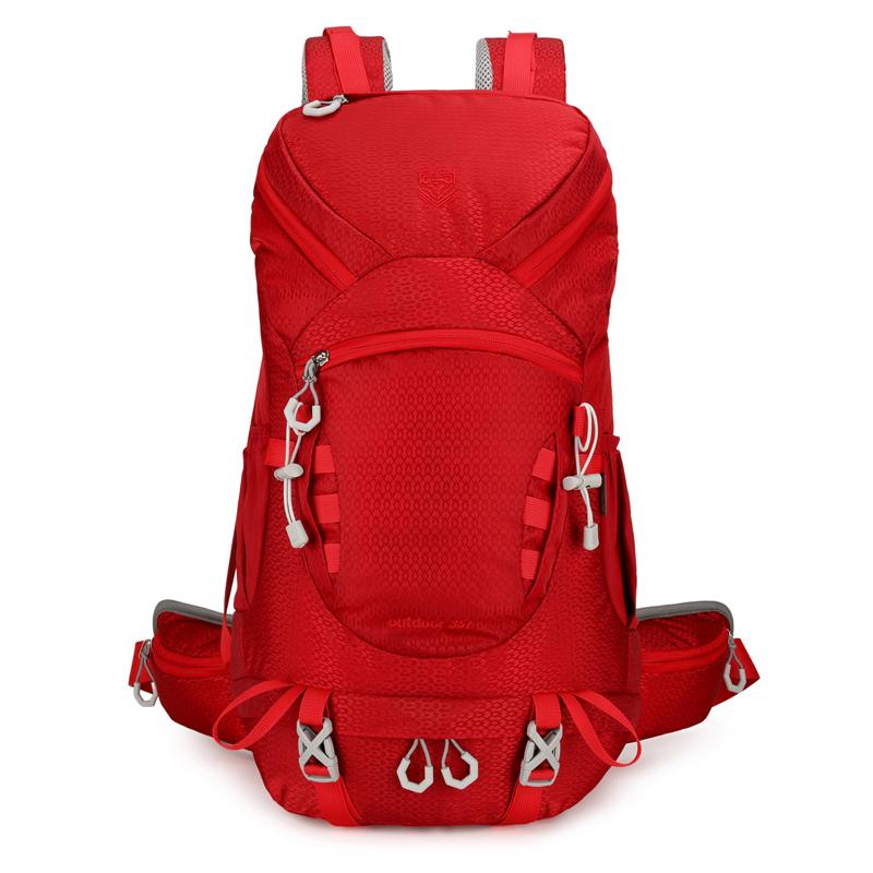 35l Unisex Large Capacity Hiking Backpack, Durable And Professional Outdoor Mountaineering Backpack Multi Functional Camping Bag