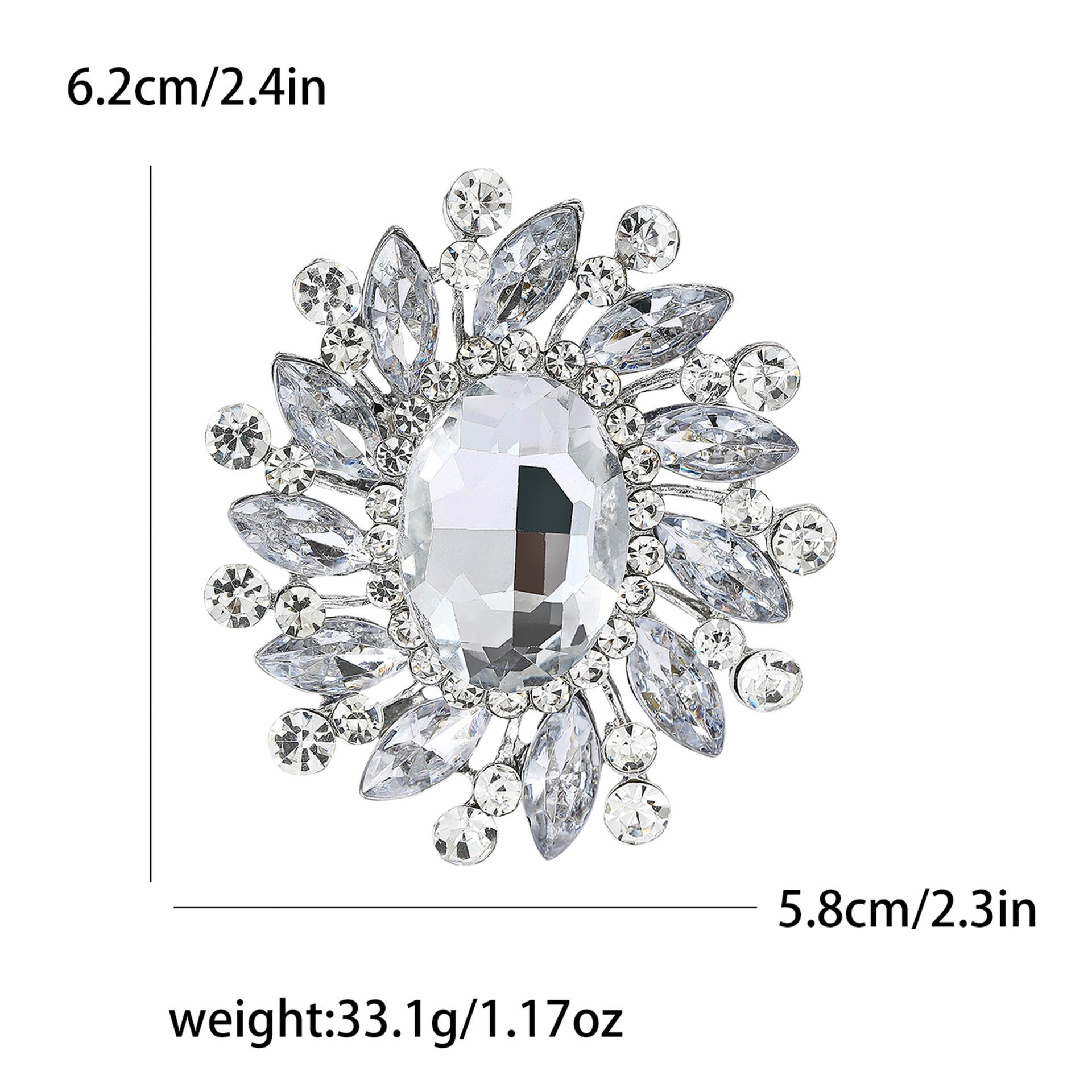 

Модная изысканная ретро-брошь из сплава со стразами средней толщины из стекла, женская одежда высокого класса, корсаж, ювелирные изделия, булавка