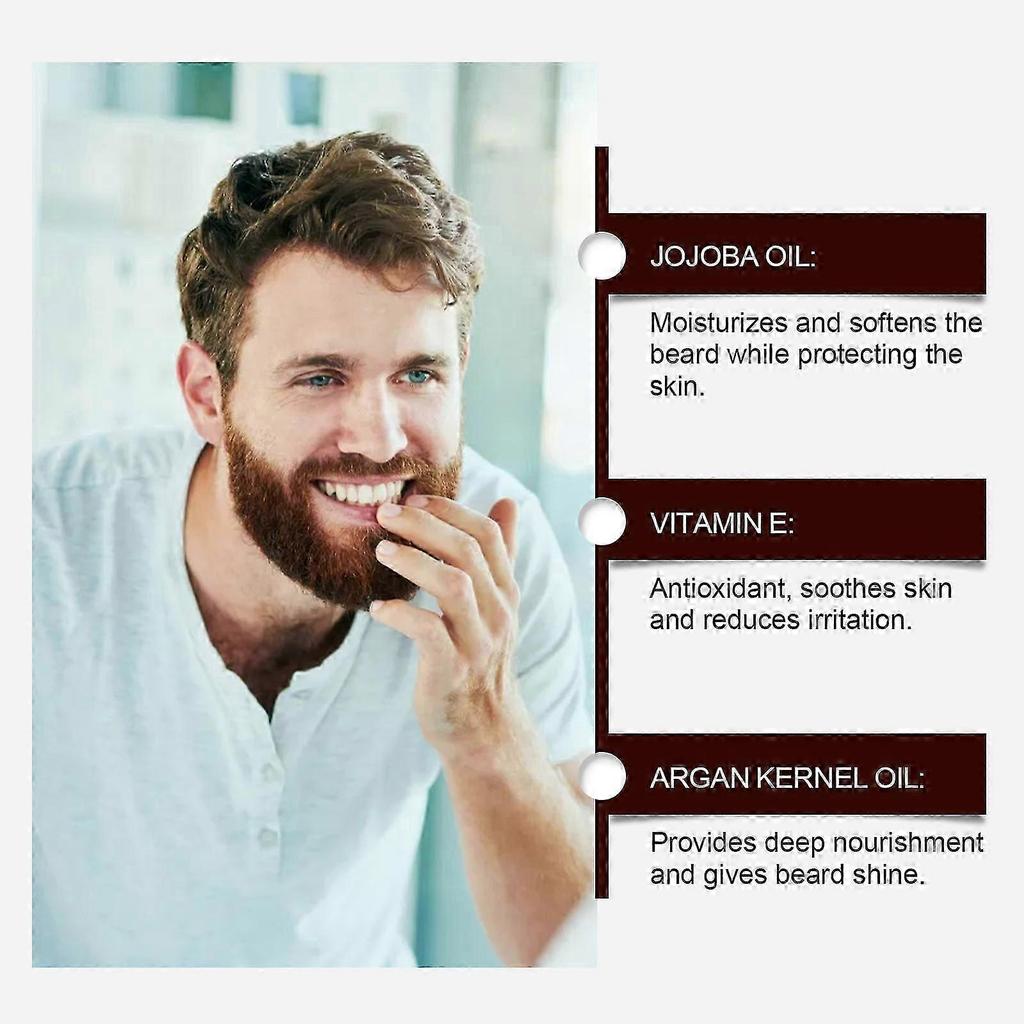 Men's Beard Care Cream Nourishing, Moisturizing, Softening Brightening for Strong, Healthy Beards