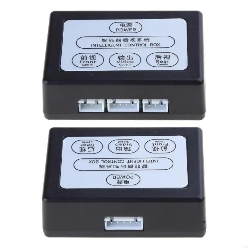 Car Parking Camera Video Channel Converter Auto Front/Rear View Camera Video Control Box Suiatble for CVBS &AHD X7AE