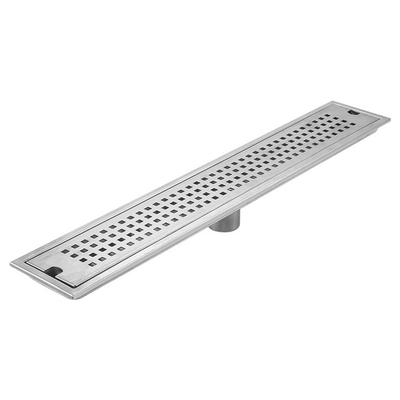 With Strainer Cover Shower Floor Drain Rectangle Shape Stainless Steel Linear Floor Drain Anti-odor Removable Drain Filter