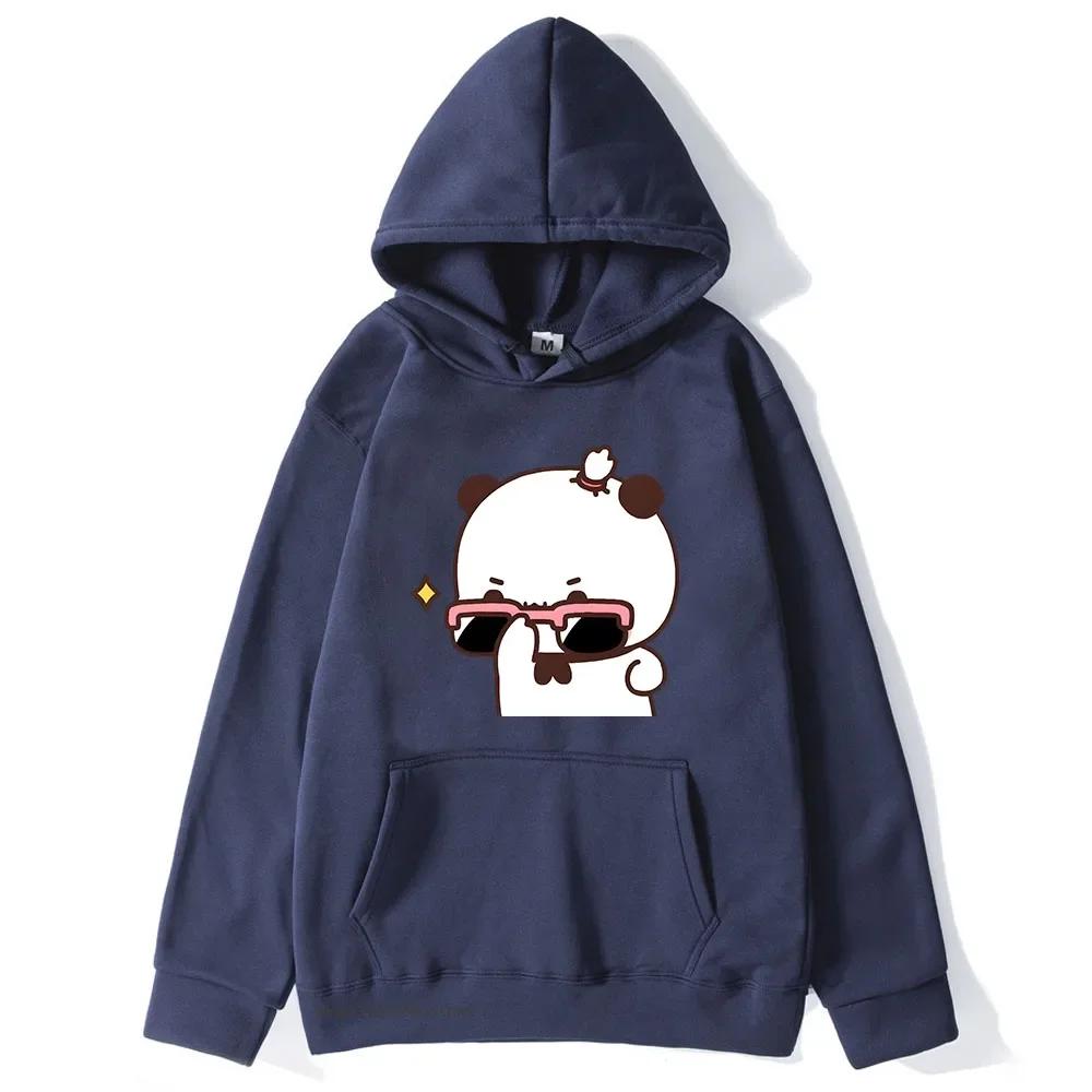 BuBu beobachtet DuDu Gewichtheben ist ein Turner Hoodie Pandabär Sweatshirt Paar Kleidung Männer Kawaii Frauen Tops