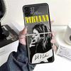 Retro Singer Kurt Cobain Cases For Samsung Galaxy Z Flip 4 5 6 7 3 Z Flip7 Flip6 Flip4 Flip5 Flip3 5G Hard Shockproof Fundas Cov