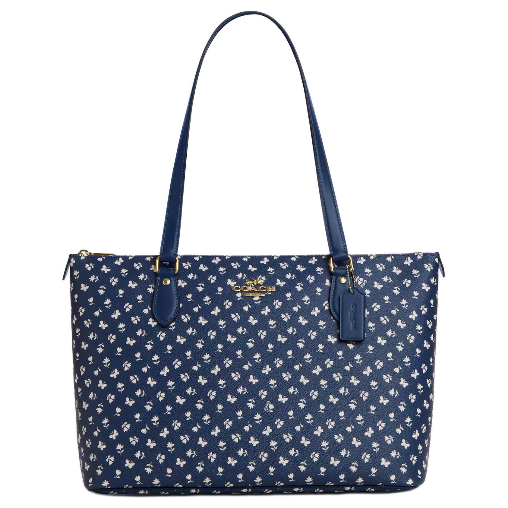 

Coach Gallery 36 Floral Print Coated Canvas Tote Bag Women tote bags Blue CBM20-IMRHY Basic Set (Bag+Dust Bag)