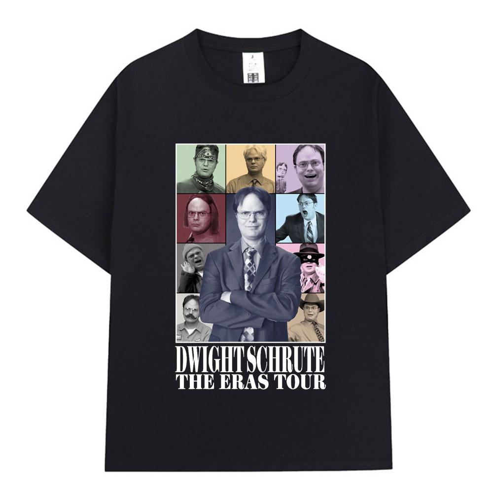 Dwight Schrute The Eras Tour Michael Scott Homage The Office Tshirt Unisex Women Cotton Casual Short Sleeve TShirts Streetwear