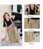 French Summer Women's Slim Korean Style Wide-Leg Casual Overall Shorts