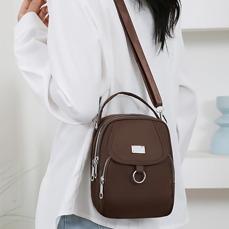 Hot Crossbody Bag Solider Color For Women Fashion Portable Casual Bag Students Cross Body Shoulder Bag