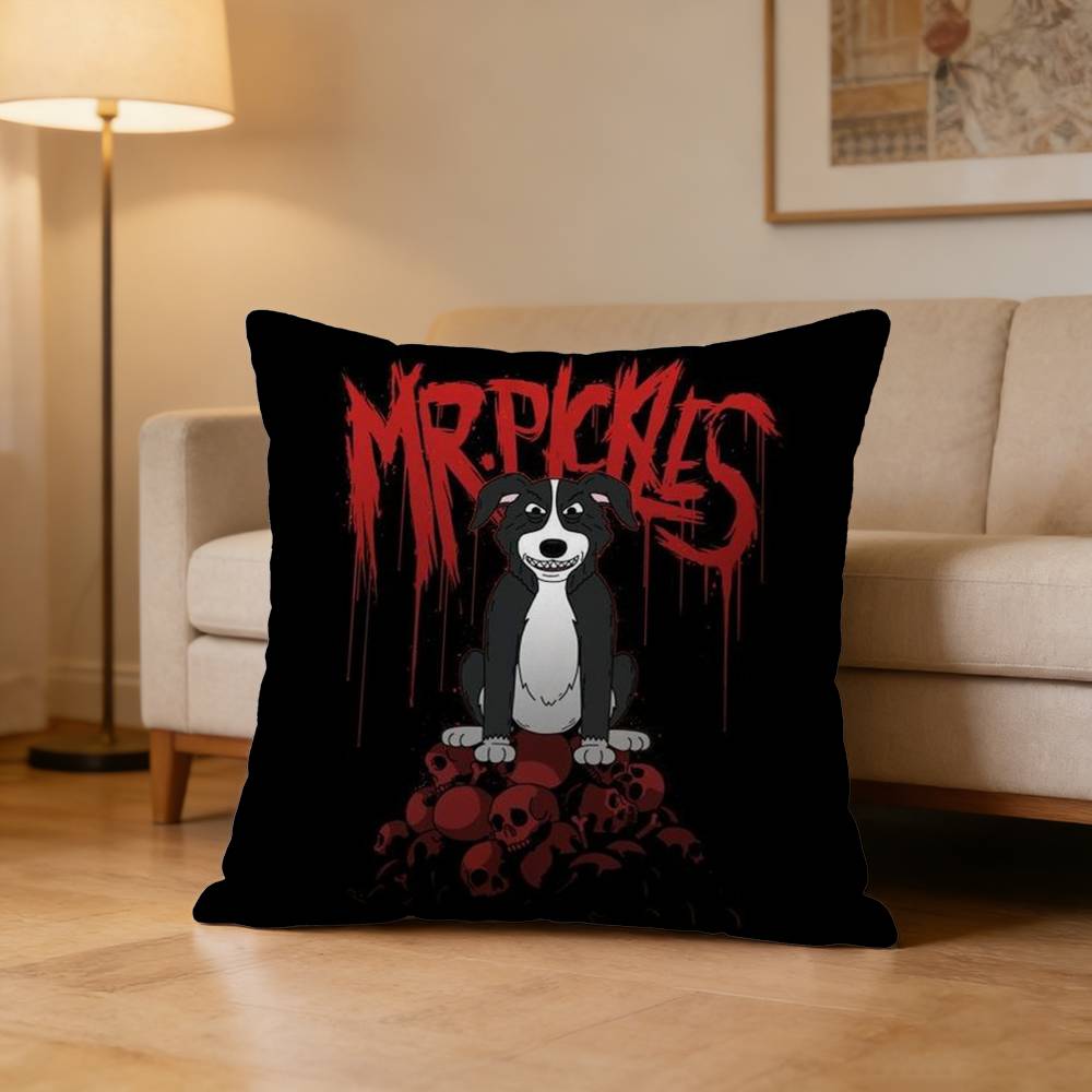 Cool Cartoon Mr PPickles Pillow Case for Sofa Living Room Home office Decor Protective Cover